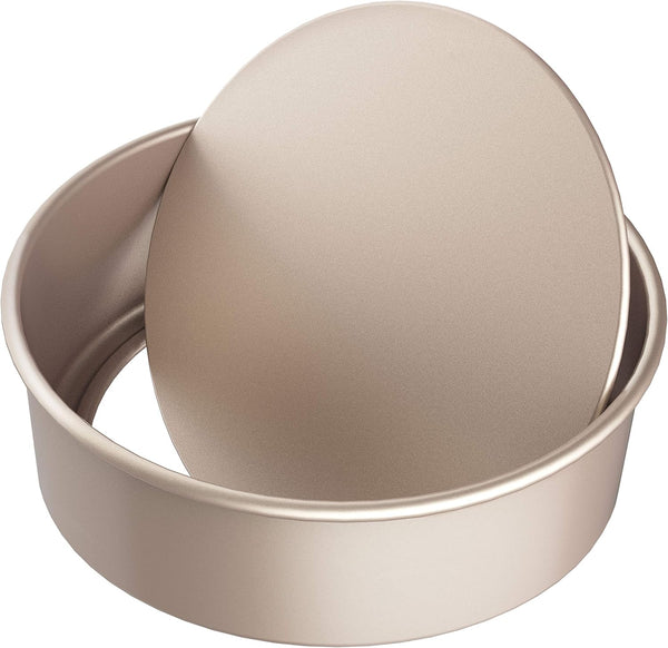 CHEFMADE 6-Inch Round Cake Pan, Nonstick Bakeware with Removable Loose Bottom for Oven and Instant Pot