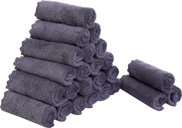 Sunny zzzZZ 24 Pack Kitchen Dishcloths - Does Not Shed Fluff -