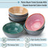 Brew To A Tea BTaT Ceramic Dipping Bowls, 3.5 Oz, Set of 6 Colorful Small Bowls for Dipping Sauce, Condiments