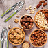 2 Pack Walnut Cracker Tools, Windspeed Heavy Duty Nut Crackers for Walnuts Pistachio Stainless Steel Walnut Cracker