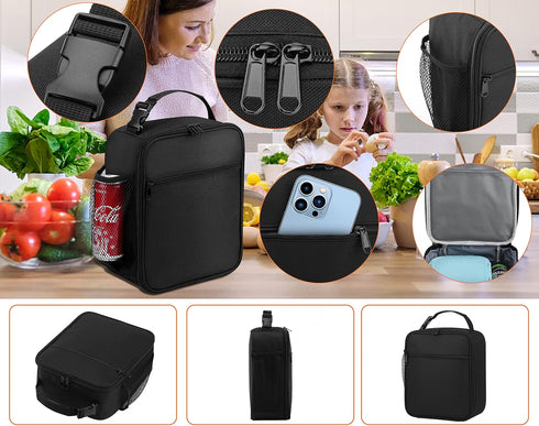 Lunch Box for Men - Reusable Insulated Lunch Bag for Adult Women