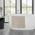 Jean Pierre Stonewash Racetrack Bath Rug - Cotton, Premium Bathroom Decor, Machine Washable, 21" x 34"