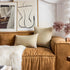 24x24 Set 2 60x60 cm, Home Brilliant Pillow Covers of Cotton Linen Cream Beige Euro Sham Covers Accent Pillows Covers