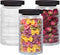 WACOI Glass Jars 32oz with Wood Lids 3 Pack, Glass Canisters Glass