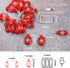 30 AceList LED Red Lantern String Lights for Bedroom Patio Garden Holiday Home Indoor Decorations, Mini Kerosene Lights