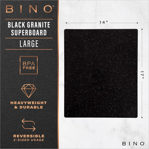 BINO Cutting Board | BPA-Free Chopping Board | Cutting Boards for Kitchen Durable, Large Surface, Multipurpose, Dual-Sided, Dishwasher Safe | Charcuterie Accessories | Home & Kitchen Utensils by BINO