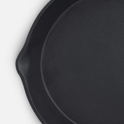 ExcelSteel 3 Pc Skillet Set, Durable Black Cast Iron Kitchenware for Home Stovetop & Outdoor Cooking