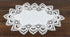 White European Lace and Antique Jacquard Fabric - Peacock Tail Lace Place mat, Doily, End Table Cover
