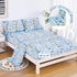 3 Set Sets Viviland Pieces Boys Blue Truck Twin Sheet - Soft Microfiber Fitted Flat Sheets & Pillowcase - Construction