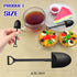 OaaXbbECco Novelty Mini Shovel Shape Spoons, Cute Disposable Plastic Dessert Spoons (50 Count)