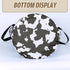 NUTAINLA 17.7x13.7 Inch Cow Texture Laundry Basket Brown White Print Foldable Oxford Cloth Funny Tote Bag Laundry