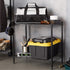 2-Shelf 13.3" 23.2" 22.2" Amazon Basics Stackable Storage, D x W x H, Black