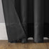No. 918 Emily Sheer Voile Grommet Curtain Panel, 59" x 63", Black