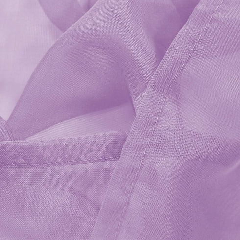 DONREN 2 Panels Lilac Purple Solid Color Sheer Curtains, Elegant Rod Pocket Voile Drapes for Living Room Bedroom (52X72