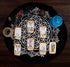 Indian Consigners Altar Cloth, Flower of Life Witchcraft Alter Tarot Spread Top Cloth, 18 by 18 Spiritual Design