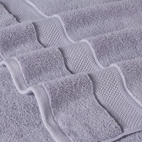 6-Piece Set Modern Threads Luxury Quick-Dry Towel Plush & Ultra-Absorbent for Spa-Like Experience, Lilac