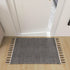 Hand Woven Jute Natural Area Rug 2x3 ft - Wavy Diamond Design for Living Rooms, Kitchen, Bedroom & Dining Decor