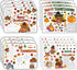 R HORSE Thanksgiving Coloring Placemats - 12Pcs Disposable Paper Game Coloring Table