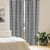 Ambesonne Modern Curtains, Bizarre Shapes Houndstooth Graphics, 2 Panel Set for Living Room Bedroom