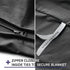 YnM Exclusive Cotton Duvet Cover for Weighted Blankets - Dark Grey, 41"x60"