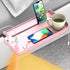Hiree Bedside Shelf for Dorm Bunk Bed with USB Charging Port and 2