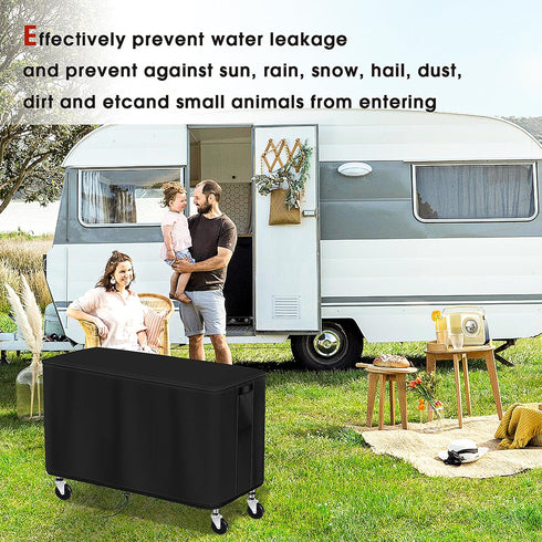 550 lbs 2 36"Lx18"Wx29"H, Outdoor Cart Cover for ELAFROS Tier Plastic Utility Cart, Waterproof Service Cart Covers