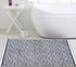 Ramanta Home 100% Cotton Diamond Rug, 21x34 Hand Woven Reversible Washable Rug - Navy, for Bathroom, Entry, Living Room