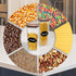 Essos Set (2) 80 oz Square Glass Jars with Wood Lids of fl Airtight and Stackable Storage Containers for Kitchen Pantry