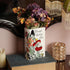 Ceramic Book Vase for Flowers, Home Decor - Cute Bookshelf Decor, Book Lovers Gift - Unique Large Accent