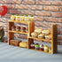 Shelf,3 Small Table Top Plant Tiered Windowsill Wood Plant Stand Indoor,Narrow Space Succulent Pot Stand Flower Rack