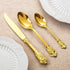 KEAWELL Luxury 6.3" Teaspoons, 18/10 Stainless Steel, Gorgeous Small Spoons for Stirring, Mixing, Dessert (Gold)