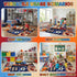 3x5 BATATADOCE Sports Rug for Boys Bedroom - Feet Basketball Football Soccer Baseball Area Rug for Kids Room Playroom