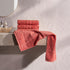 Set 2 Set) BAGNO MILANO Organic Turkish Cotton Bath Towels, Hand Towels Luxury Jacquard Collection, Certified Organic