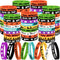 Moon Boat 144pcs Halloween Party Favors for Kids Silicone Bracelets Bulk, Trick