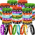 Moon Boat 144pcs Halloween Party Favors for Kids Silicone Bracelets Bulk, Trick