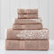 Modern Threads 6 Piece Reversible Yarn Dyed Jacquard Towel Set Artesia Damask