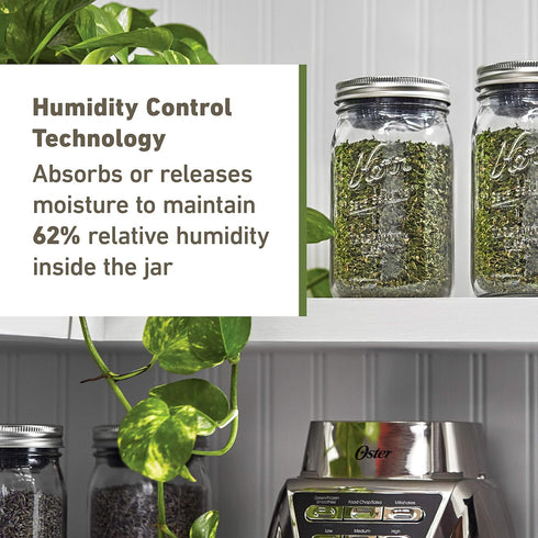 Kerr 32oz Wide Mouth Humidity Control Jar | 6 Pack Integra Boost Humidity Control