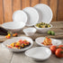Carlisle FoodService Products Stadia Reusable Plastic Pasta Plate, Melamine, 9.5 Inches, White