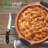 NutriChef Non Stick Round Cake Pan, 9.7 Inch Commercial Grade Metal Bakeware with Silicone Handles