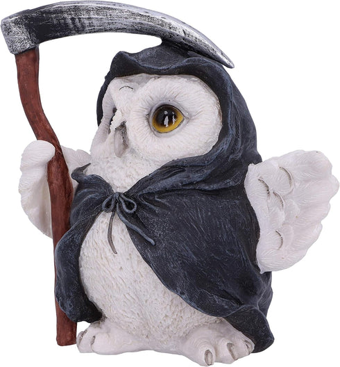 Nemesis Now Flight Grim Reaper Owl Familiar Figurine, 12.5cm, White