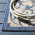 SAFAVIEH Courtyard Collection Accent Rug - 2' x 3'7", Blue & Natural, Non-Shedding & Easy Care, Indoor/Outdoor & Washable-Ideal for Patio, Backyard, Mudroom (CY2727-3103) by Safavieh
