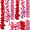 Janinka 6 Pcs Valentine's Day Tinsel Garland, 39ft Red and White Heart Metallic Decor for Wedding Party