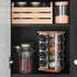 16 Countertop 5 Kamenstein Jar Warner Revolving Spice Rack Organizer with Lift & Pour Caps and Spices Included, FREE
