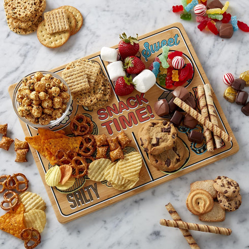 Snack Time Cutting Board, 11x14 Inch, Bamboo, Farberware