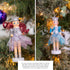 Ornativity Nutcracker Hanging Ornament Figures – Glittered Christmas Mini Wooden Small Ornaments Nutcrackers - 4 Pieces