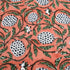 Ridhi Dark Salmon Pink Block Print Cotton Canvas Throw Pillow Covers for Decorative Couch Pillows, 18x18 Inches