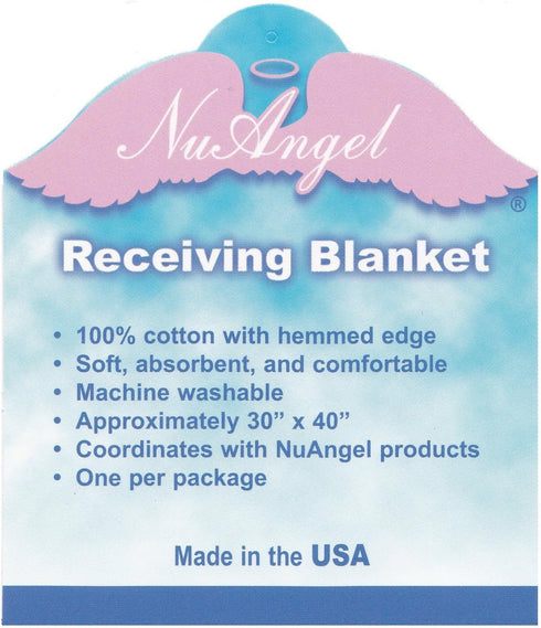 Soft and Cozy Receiving Blanket - 100% Cotton Flannel for Boys, Girls, Neutral - Gray, Made in the USA