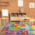 3x5 Kids Rug for Playroom Classroom, ABC Alphabet Numbers Play Toddlers Rugs, Learning Educational Bedroom Floor Mat