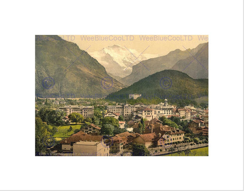 Photo Art Print of Interlaken Jungfrau, Swiss Alps, Switzerland, B12X7604