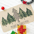 ONWAY Christmas Trees Door Mat, Seasonal Winter Happy Holiday Doormat, Low-Profile Kitchen Rug for Home Decor